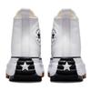 Converse Run Star Hike Удобные и Модные Кожаные Износостойкие и Легкие Высокие Кеды Унисекс Белые