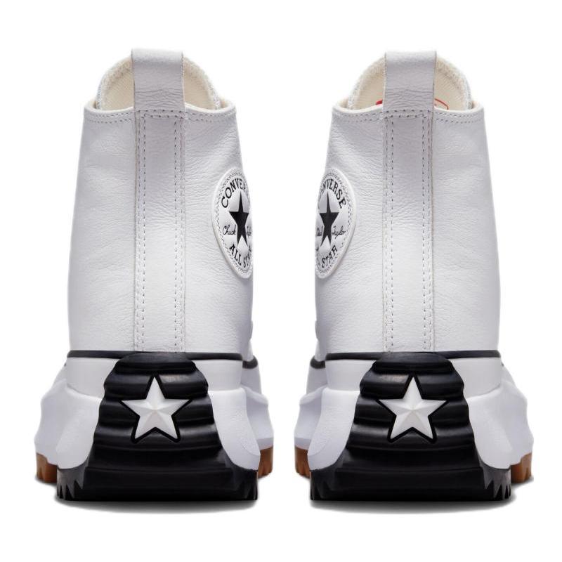 Converse Run Star Hike Удобные и Модные Кожаные Износостойкие и Легкие Высокие Кеды Унисекс Белые