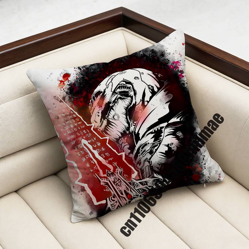 For Game D-Doom Slayer Throw Pillow Case Sham 45X45Cm 40X40Cm Square Car Pillowcase Pad Cushion Cover