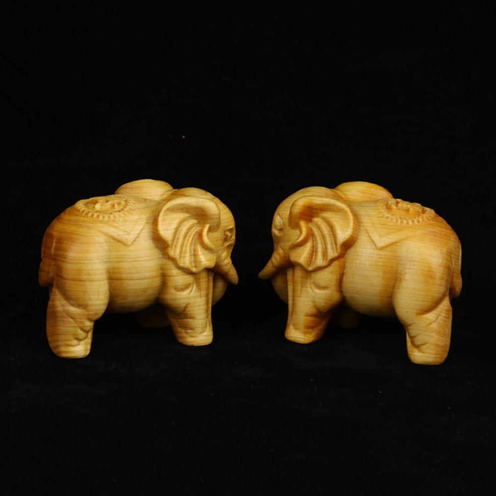 Украшения для дома своими руками Мини-статуэтки животных Деревянные фигурки слонов Чакра Исцеление Талисман на удачу