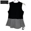 BORDERS At BALCONY BD2211-2D-15 Black Border Peplum Cut and Sew Tops 36 blackUsed