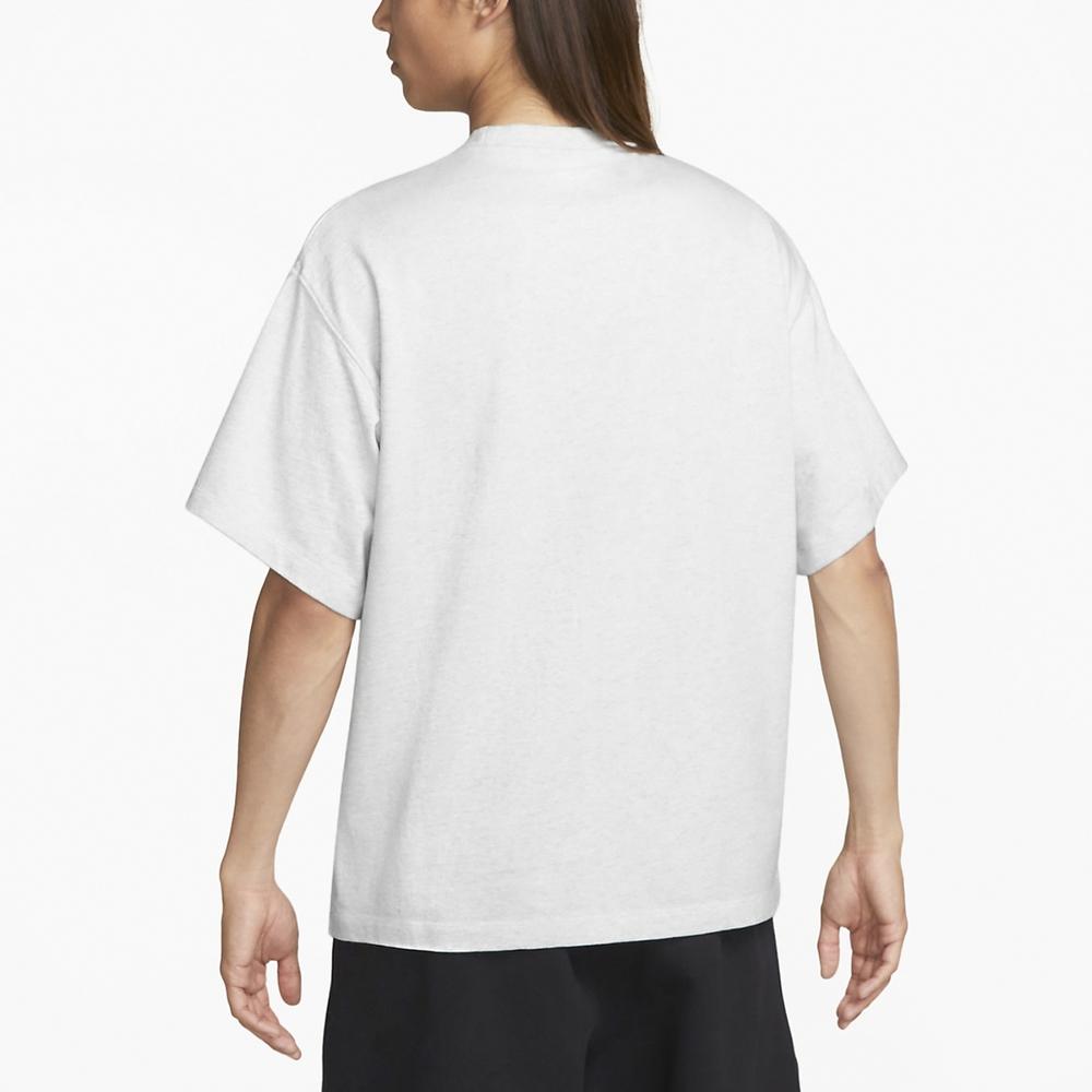 Nike Мужская однотонная толстая футболка Solo Swoosh с короткими рукавами, береза ​​FB7866-051