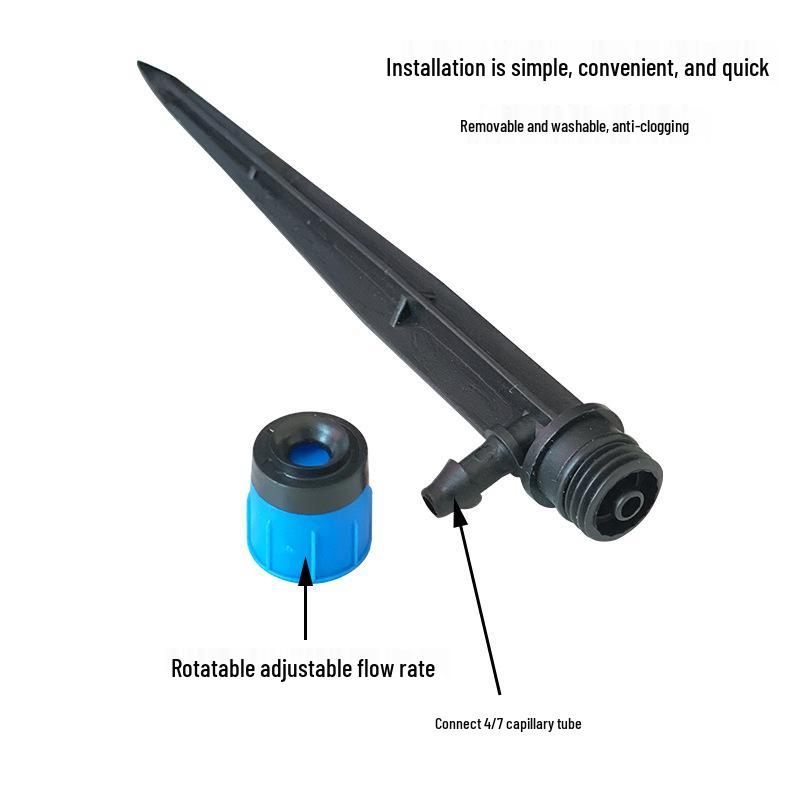 Садовый дождеватель для полива: 13,5 см Колышек для грунта 360° Пружинный микродождеватель