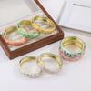 Colorful Vintage Cloisonne Bangle Enamel Women's Hand Bracelet Handicraft Butterfly Bangle  Ladies