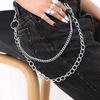 Fashion Punk Hip-hop Waist Chain Simple Pants Layered Accessories Chain Clothing C8O3