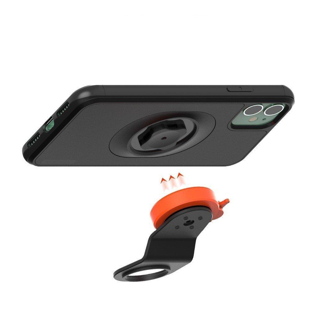 Handlebar bike mount + protective case for iPhone 11 (6.1") - mounting with locking system