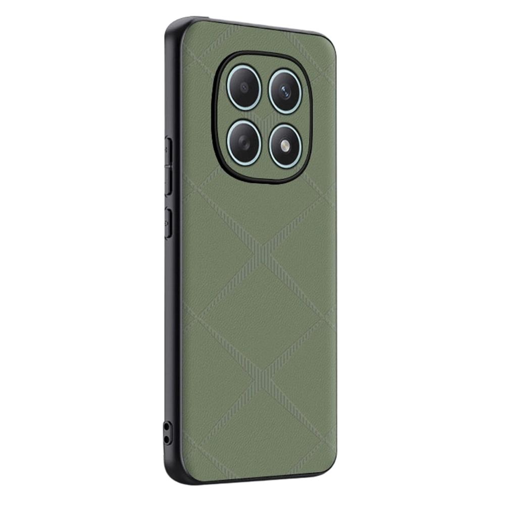 Чехол для телефона для Xiaomi Poco M8 5G/Redmi Note 15 5G (Глобальный)/15 4G (Глобальный) Чехол для телефона с X-образным узором из ТПУ, ПУ кожи и ПК, противоударный