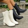 Fashion Mid-leg Boots Lightweight Soft Sole Women's High Top Non-Slip Wear-Resistant Autumn Winter High Heels Boots