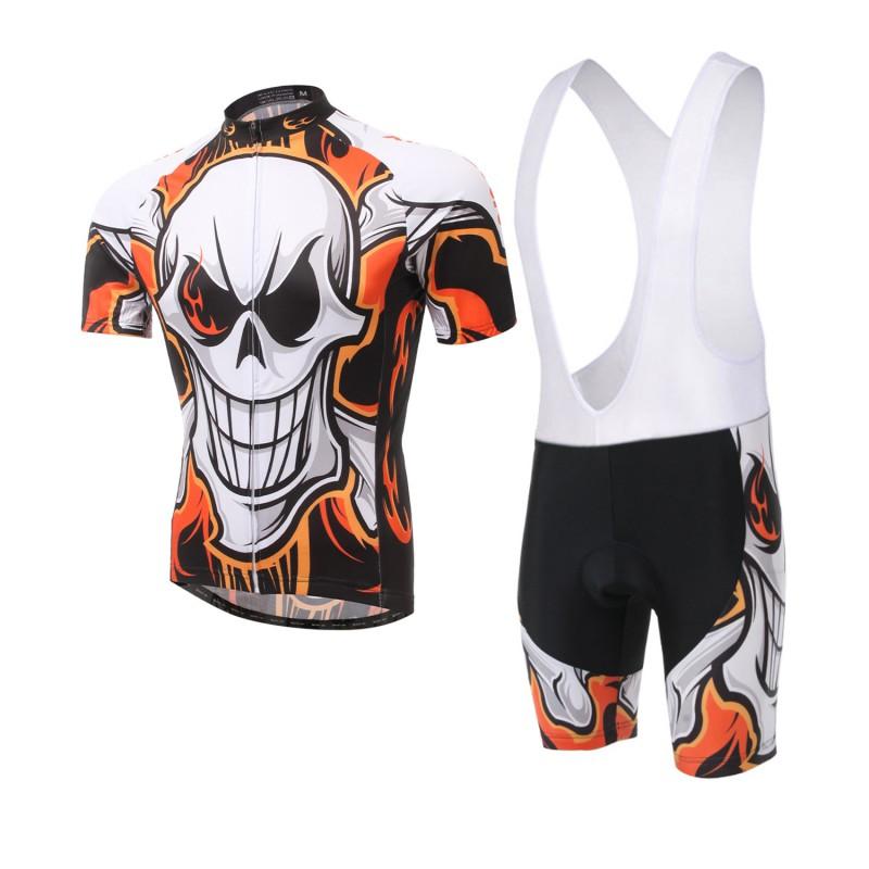 Men Women Cycling Jersey Set With Bib Shorts Breathable Quick-Dry Bike Apparel Road Mountain Riding