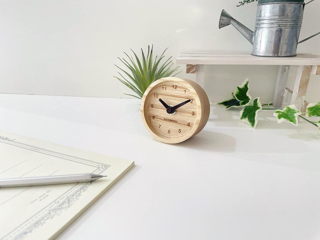 KATOMOKU Mini Clock Ash Limited Edition Brown km-125BR