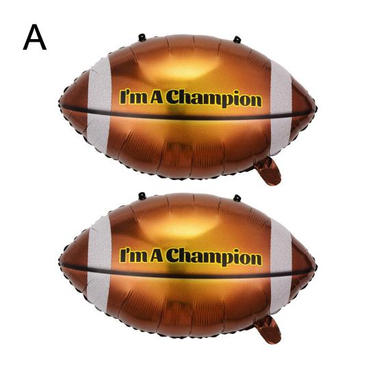 2 шт. Фестивальные воздушные шары Надувные Легкие Несколько узоров с мячами Многостильные Многоразовые Украшения Алюминиевые Спортивной тематики Счастливые Фестивальные воздушные шары