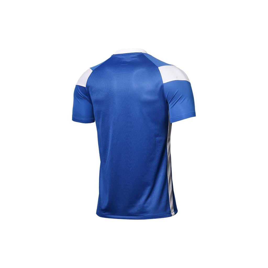 Nike T Shirts Men's Blue V neck Moderate Straight Fit CW3826-463