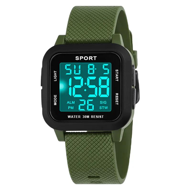 Sports Watch Men Digital Alarm Chrono Clock Waterproof Military Watches LED Electronic Wristwatch