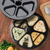 FUSHUI Пресс для рисовых шариков Рисовый шарик Рисовый шарик Онигири Форма для треугольных рисовых шариков Ланч-бокс, Форма, Форма на 6 ячеек, Форма, Онигирасу, Форма, Форма,