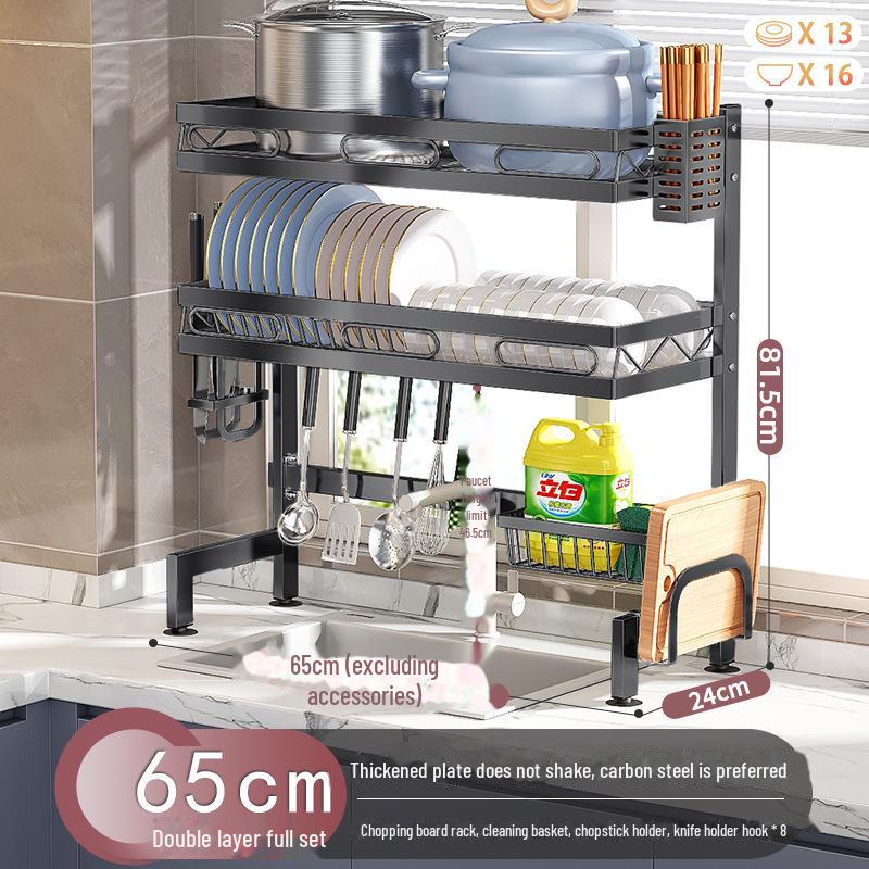 Многофункциональная кухонная мойка для хранения посуды и слива