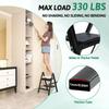 Heavy Duty Folding Step Stool Ladder - 330 lbs Capacity, Non-Slip Kitchen/Closet Step Stool for Adults & Kids, Compact Stepladde