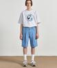 UNION BALANT Single-Pleat Light Denim Shorts