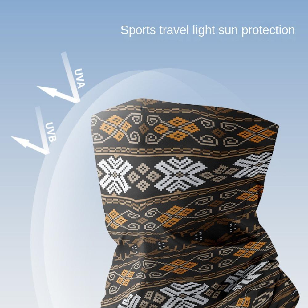 Sports Sunscreen Ice Silk Muffler Bandana Riding Mask Ice Silk Sunscreen Seamless Headscarf  Women