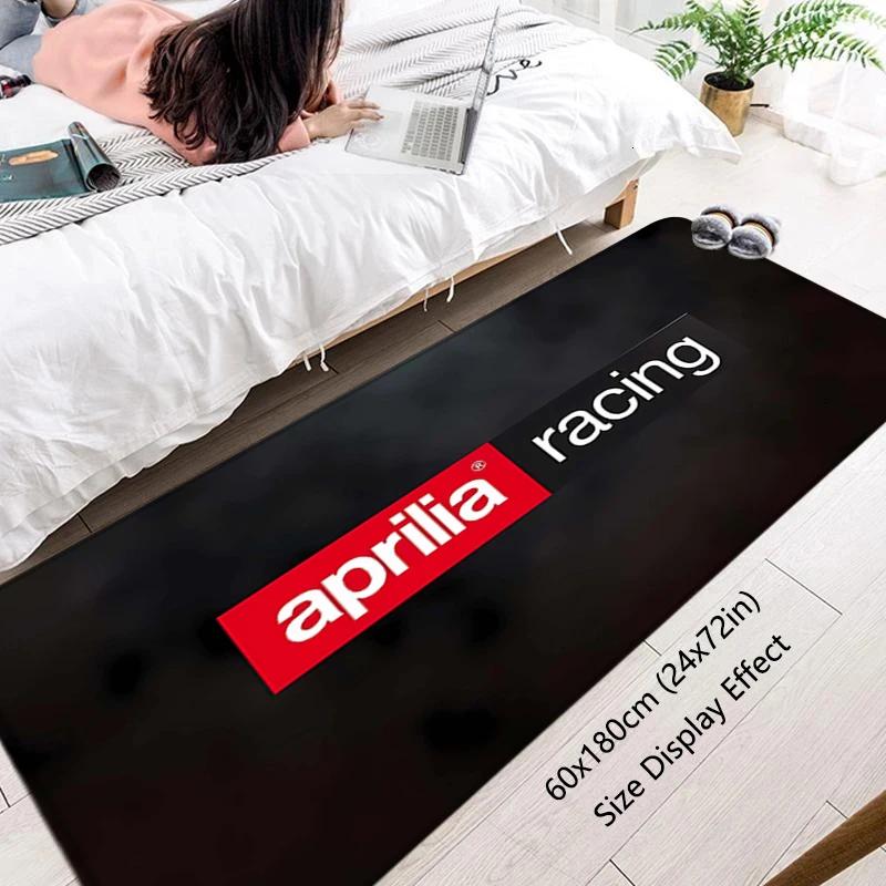 VIKAMA Aprilia Racing Floor Rug Non-Slip Water Absorbent Mat For Garage Hallway Entryway Bedside Door Carpet