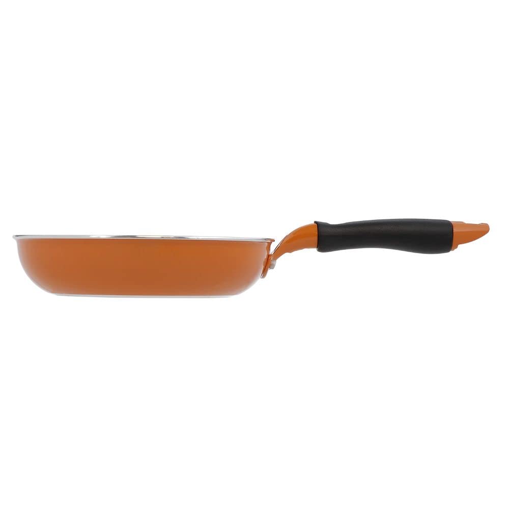 Bestco Frying Pan, 20cm, Gas Stove, Orange, 3 Million Cracks Abrasion Resistant, ND-5781