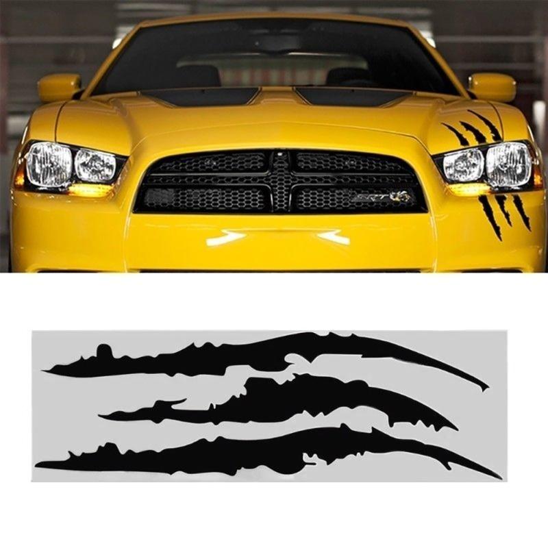 1PC Car Headlight Scratch Stripe Stricker Decal Sticker Claw Stripe Slash Truck Vinyl Stricker