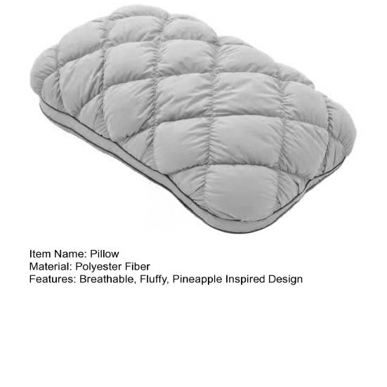 Ананасовая Подушка Мягкая Пушистая Подушка для Шеи Набитая Пухом Сбалансированная Мягкость и Поддержка для Спящих на Спине и Животе