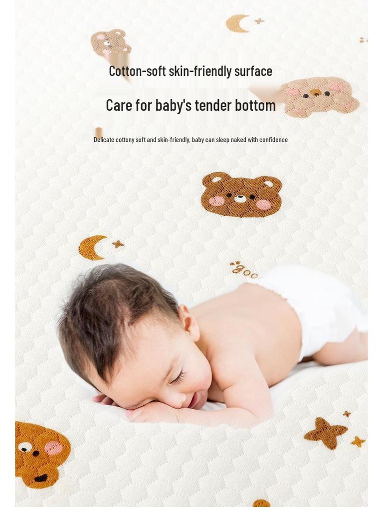 Baby Cotton Waterproof Antibacterial Mattress Pad - Washable Summer Pad