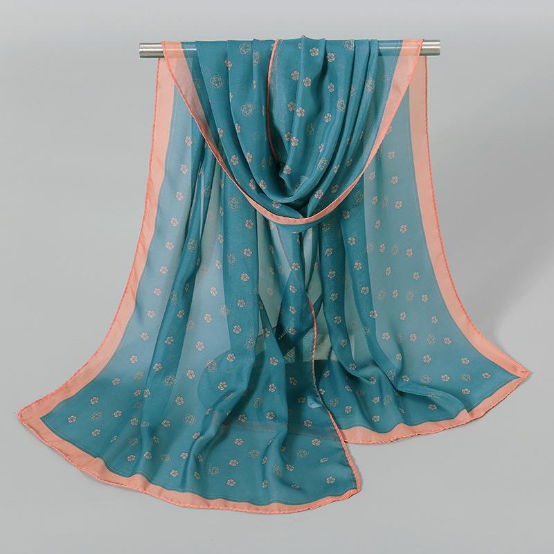 Китайский красный однотонный шифоновый маленький шелковый платок женский маленький подарок, тонкий большой красный подарок на День защиты детей