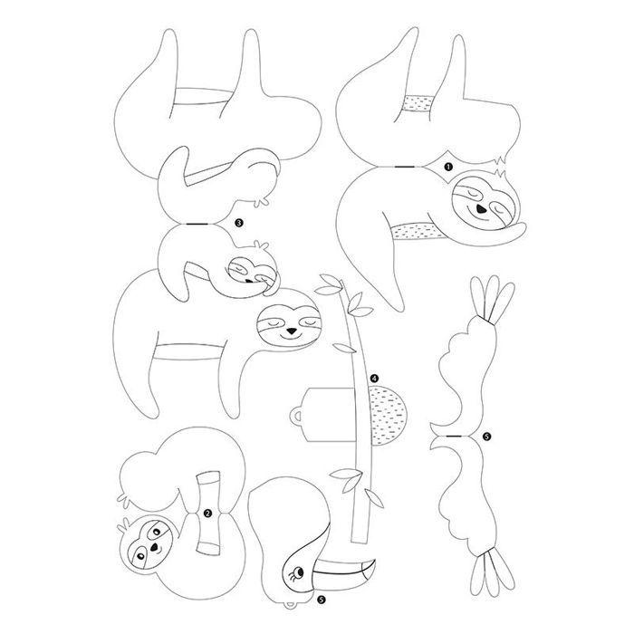 Набор для декорирования мобилей для детей - Ленивец