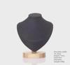 Flannel Necklace Display Stand - Portrait Neck Model Jewelry Holder