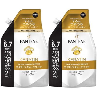 Pantene Шампунь 2 л x 2 Заправки Экстра Восстановление повреждений