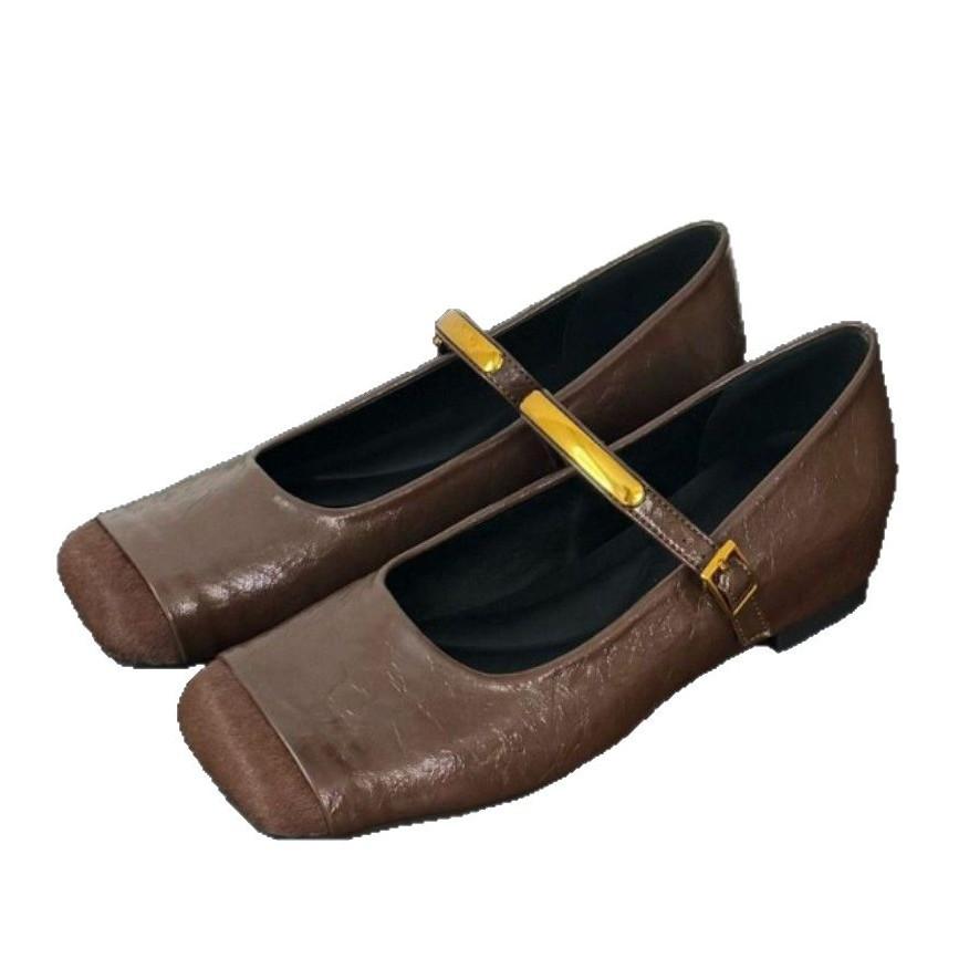 Inner Height Increase Mary Jane Black Single Shoes Women's Shoes 2025 New French Red Evening Breeze Gentle Retro Shoes