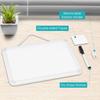WALGLASS Small Dry Erase Whiteboard, 8.5" x 11" Magnetic White Board for Wall, Fridge, Locker, Portable Mini White Board for Kids, Students, Hang or