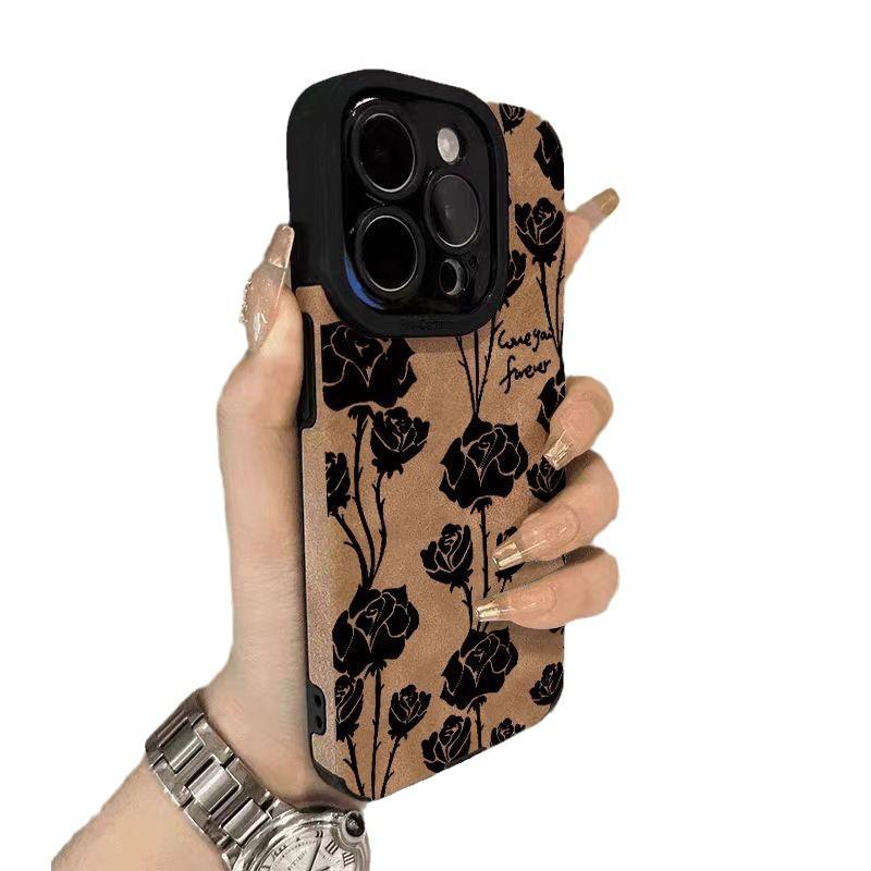 Меховые ветки Черное яблоко роза 16 Пара Чехол для телефона 15 Promax Премиум