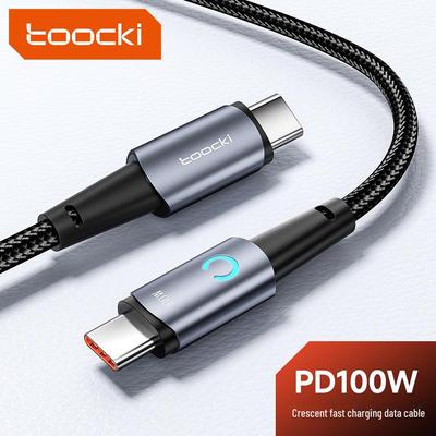 Зарядный кабель Toocki Crescent PD100W Luminous Type-C для Huawei, Apple, Android
