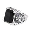 Silver Color Ring Vintage Old Made Pixiu Wide Index Finger Personalized Dominant Ring Fashion Jewelry for Men
