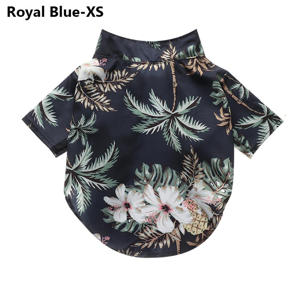 1Pcs Pet Shirts Hawaiian Pet Dog Polo T-Shirts Hawaiian Pet Clothes Beach Coconut Tree Print Pet Summer Shirt for Small