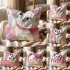 Cute MMarie Cat Cushion Cover MultiScene Pillow Cover for Home  Car  Reversible Soft  Durable for Daily Use