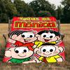 Monica's Adventures In Colorful Land ThrowsBlanket Flannel Blankets Plush for Couch Bed Gifts for Men Women Travel picnic blanket Christmas fan gift