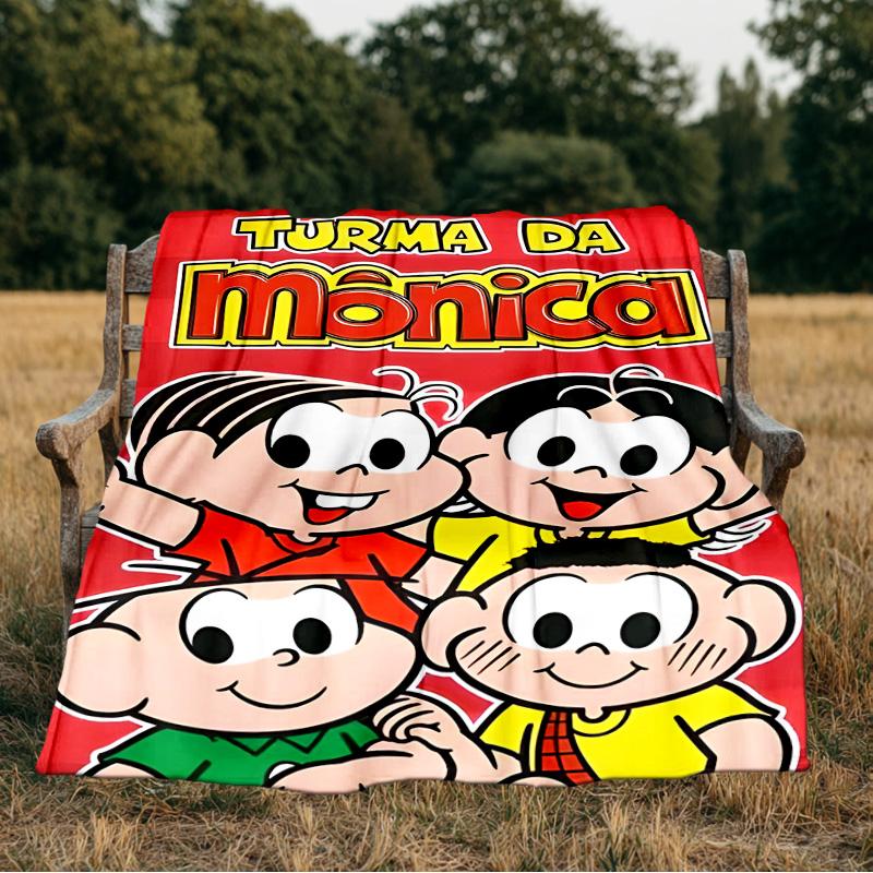 Monica's Adventures In Colorful Land ThrowsBlanket Flannel Blankets Plush for Couch Bed Gifts for Men Women Travel picnic blanket Christmas fan gift