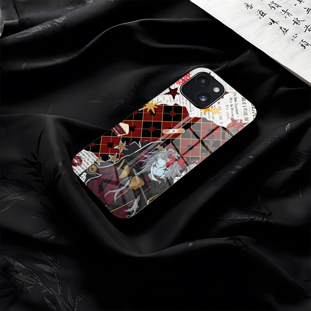 Чехол для телефона Freak Circus Pierrot для iPhone 17 Pro Max 16 15 14 Pro Max 13 11 Plus Стеклянная крышка