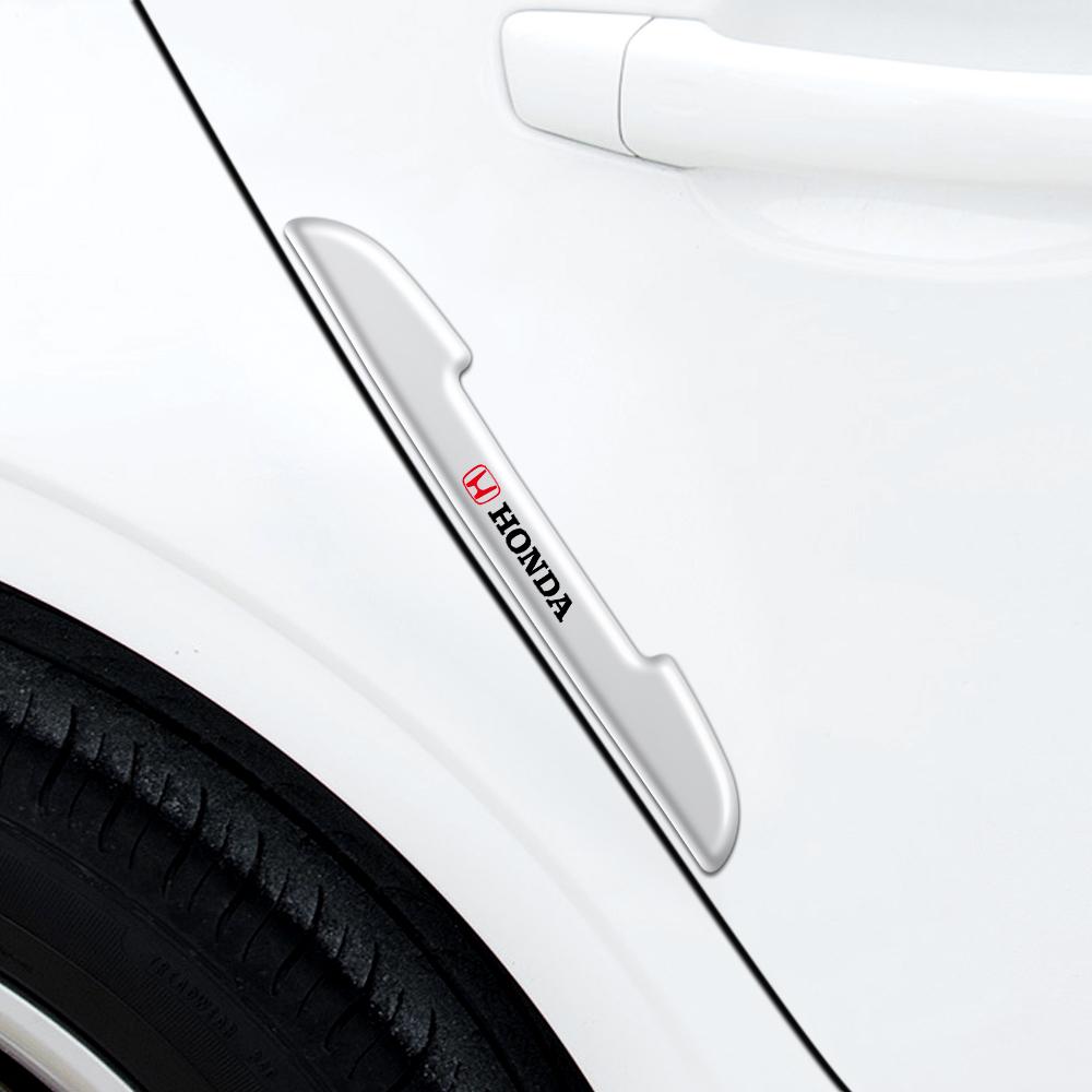 4Pcs 3D Car Door Anti-collision Bumper Strip Guards Side Protector Sticker For Honda Civic 10th 11th Gen Hrv Jazz City Accord ahx256
