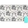 Коврик для глажки для стола Портативное дорожное одеяло для глажки Чехлы для гладильной доски Коврик для прессования Подушки для термопресса 27,6x47,2 дюйма Серые цветы