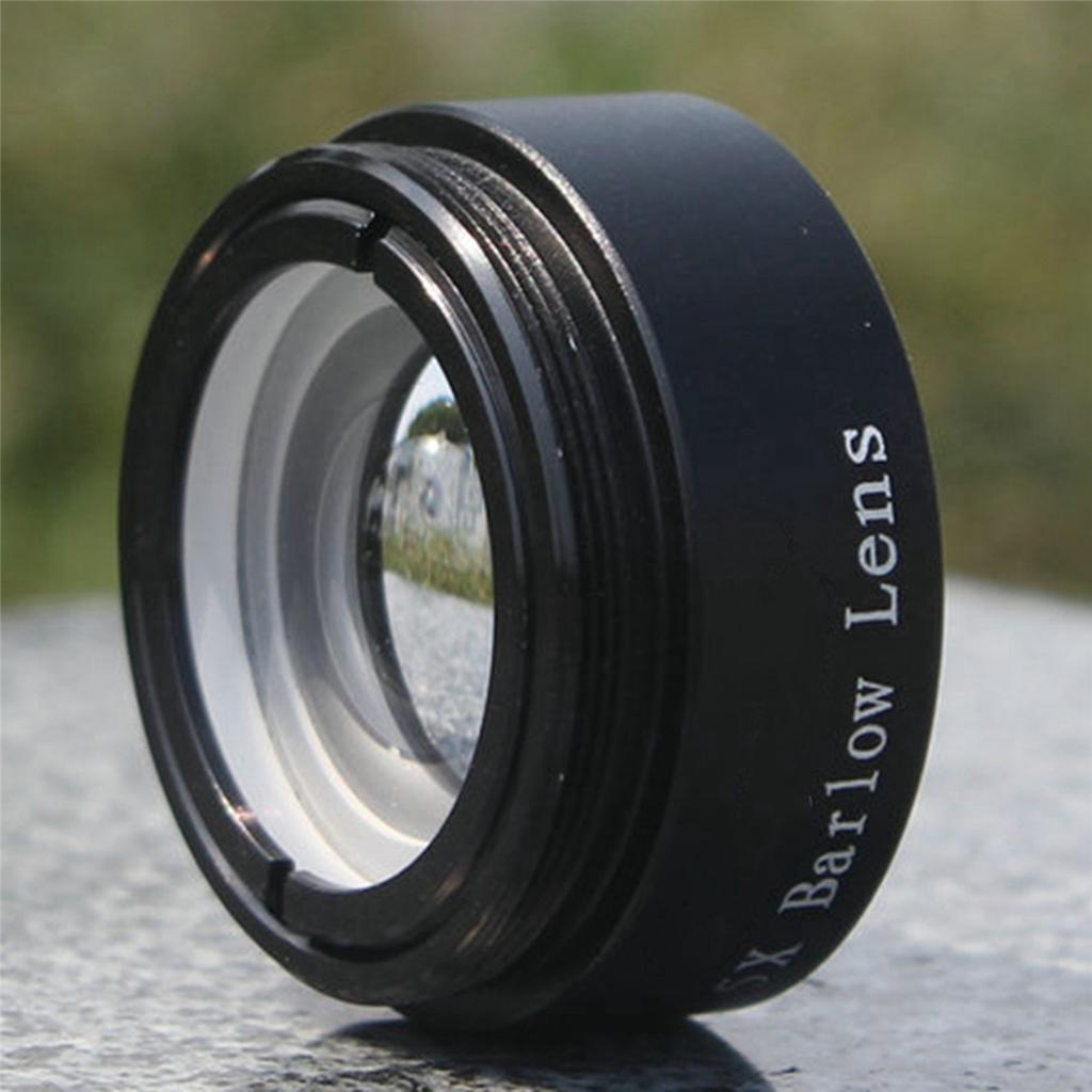 BAAU 3pc Barlow Lens 5X for Any M28X0.6 Thread 1.25inch Telescope Eyepiece Astronomy Diagonal Extender Tube or Camera Adapter