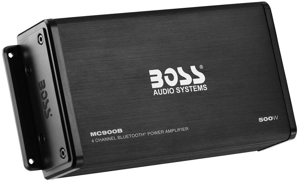 Boss Audio Системы MC900B Всепогодный усилитель Bluetooth 500 Вт с многофункциональным Bluetooth-пультом ДУ Полнодиапазонный Стабильный Ом RCA USB Перезаряжаемый