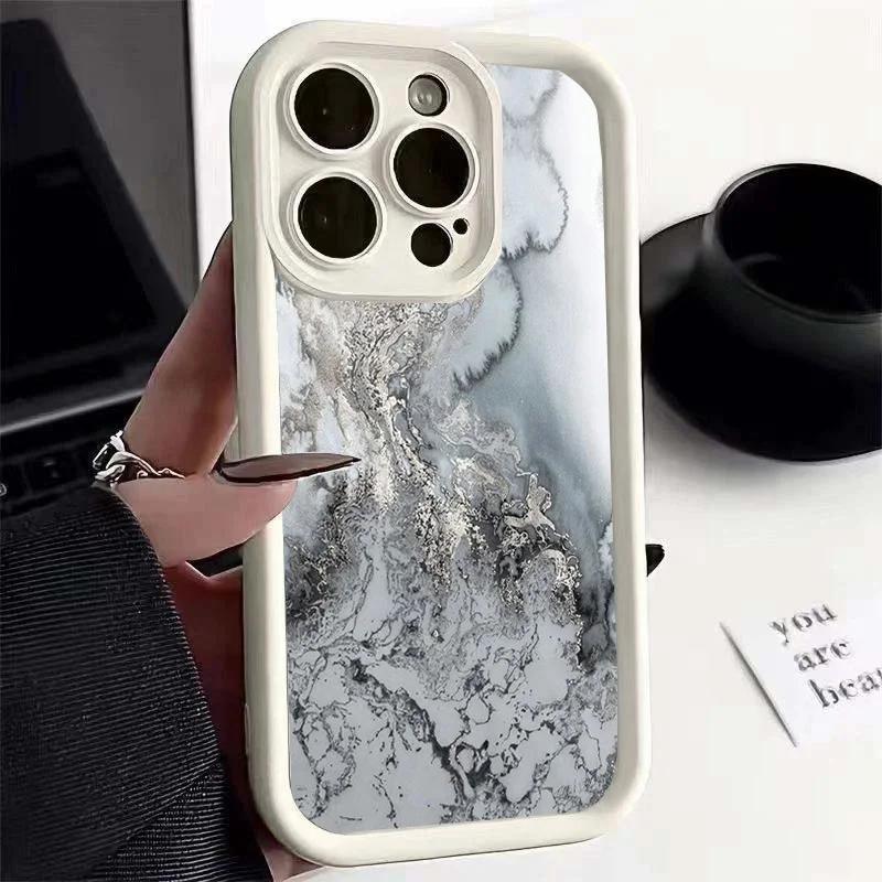 Цветной Мраморный Чехол Для Телефона Для OPPO Reno 11F 12F 13F 13 Pro 11 12 10 Pro Plus 8T 4G 5G 4 5 6 7 8 Pro 6Z 5Z Узор Мягкий Чехол