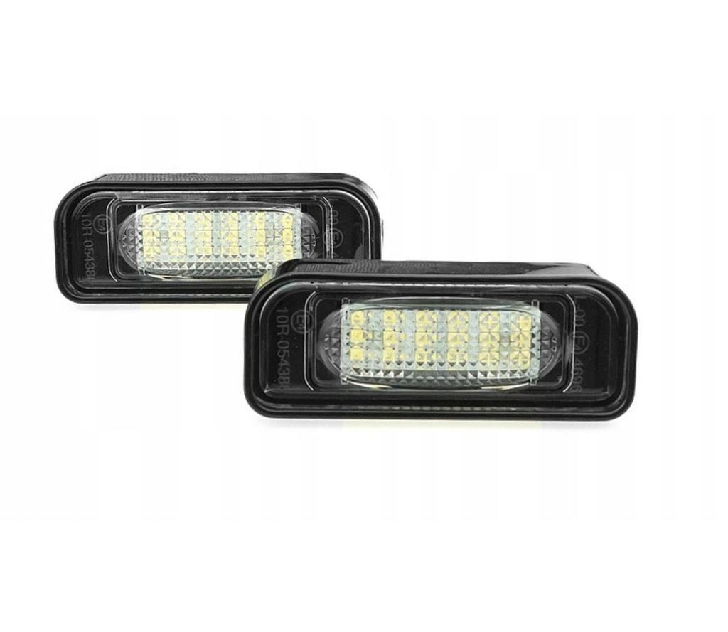 Led Licence Plate Light Kit, Autotune, For Mercedes W220 Clasa S