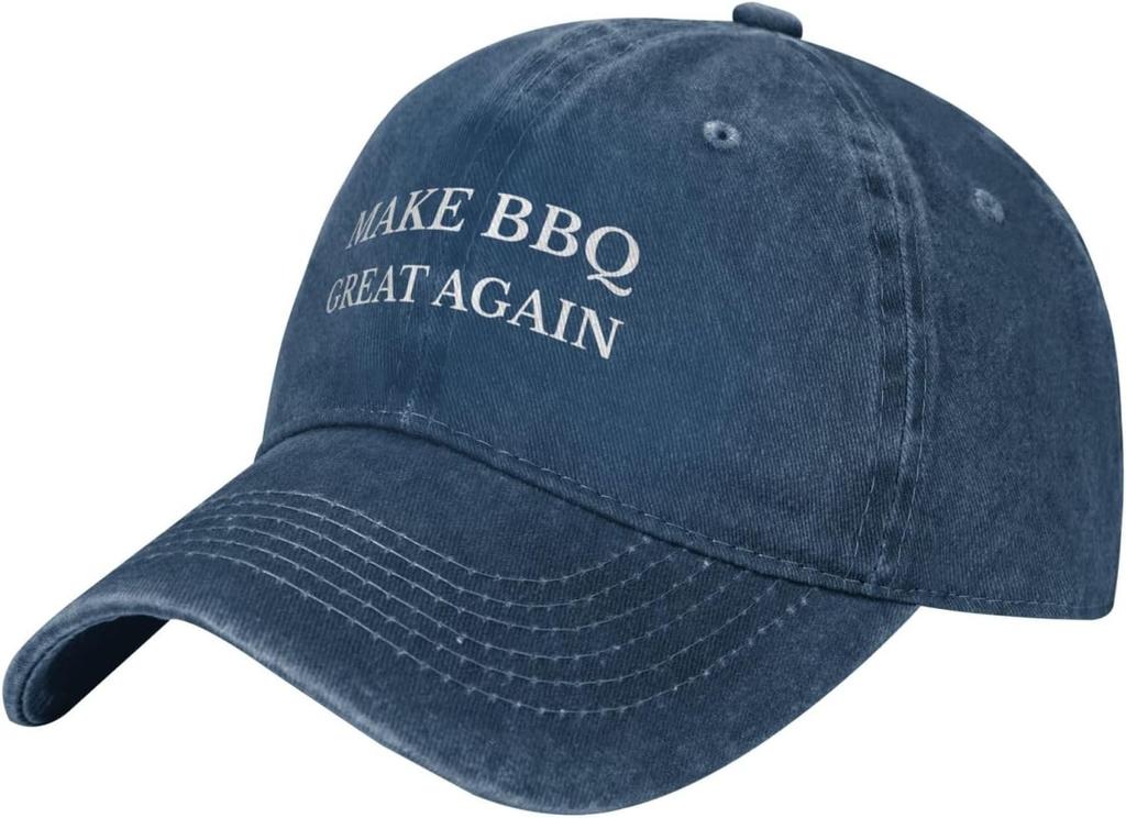 Кепка для барбекю Make Bbq Great Again, хлопковый вымытый деним, повседневная, унисекс, для взрослых, защита от солнца