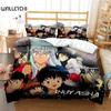 Комплект постельного белья с 3D-принтом «Аниме Инуяша», пододеяльник, одеяло, наволочка, размер King Queen Twin для мальчиков и девочек взрослых