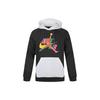 Jordan Air Jumpman Logo Print Colorblock Fleece Hoodie Men Tops Black CU1556-010